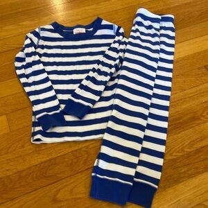 Hanna Andersson Long johns blue/white striped. size 5/110 cm
